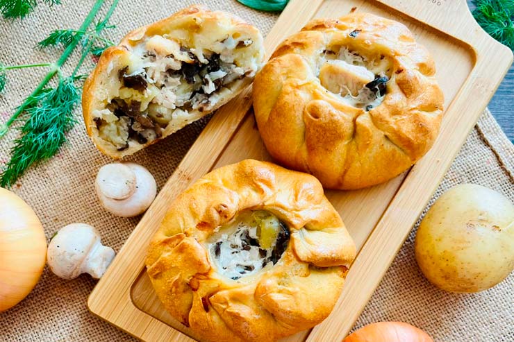 «Балиш с курицей, картошкой и грибами» 9 шт.